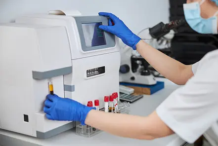 automated blood testing machine